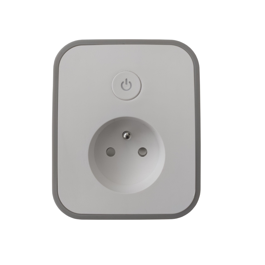 Prise connectée avec mesure de la consommation 3680W/230V + 2xUSB/12W/5V Wi-Fi