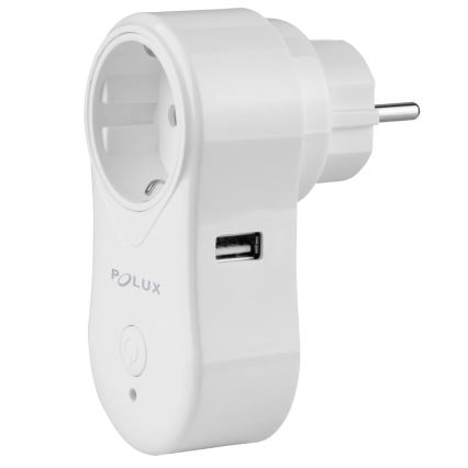Prise connectée SMART 3400W/230V Wi-Fi Tuya + USB SCHUKO