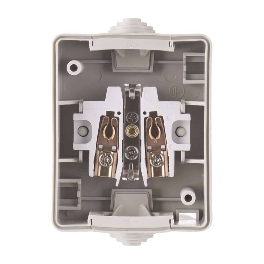 Prise d'extérieur SCHUKO 250V/16A IP44