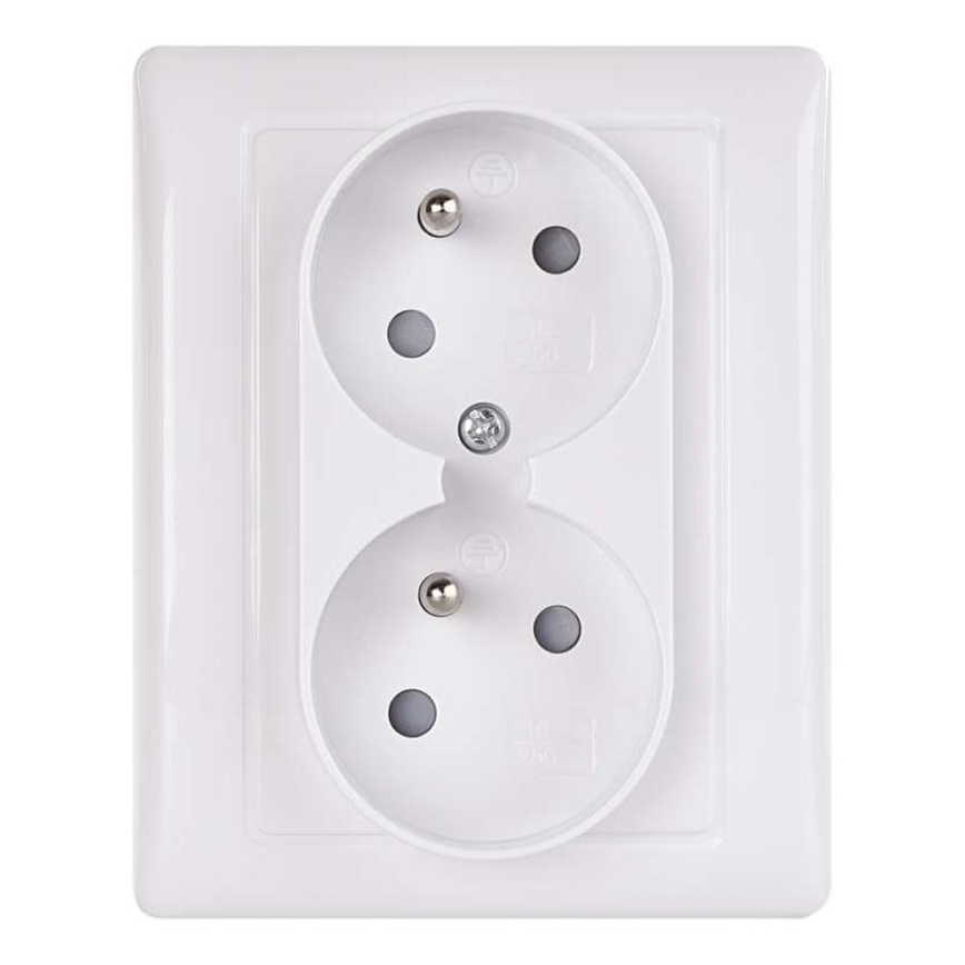 Prise double domestique FRENCH 250V/16A