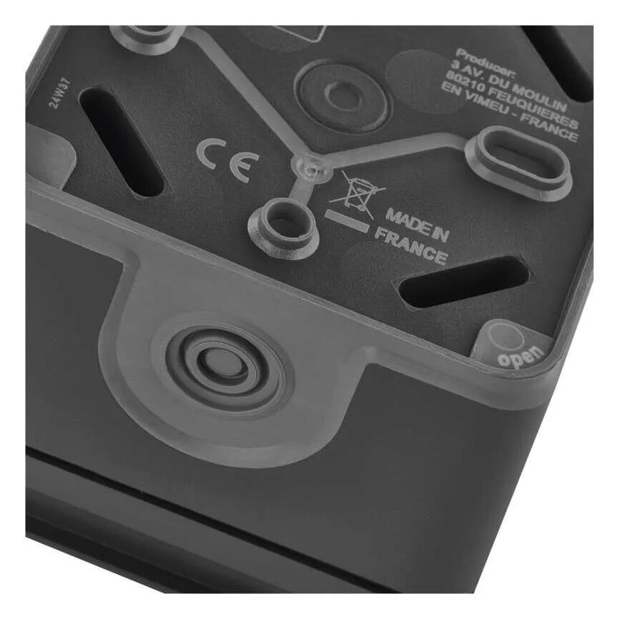 Prise double pour environnement humide IP55