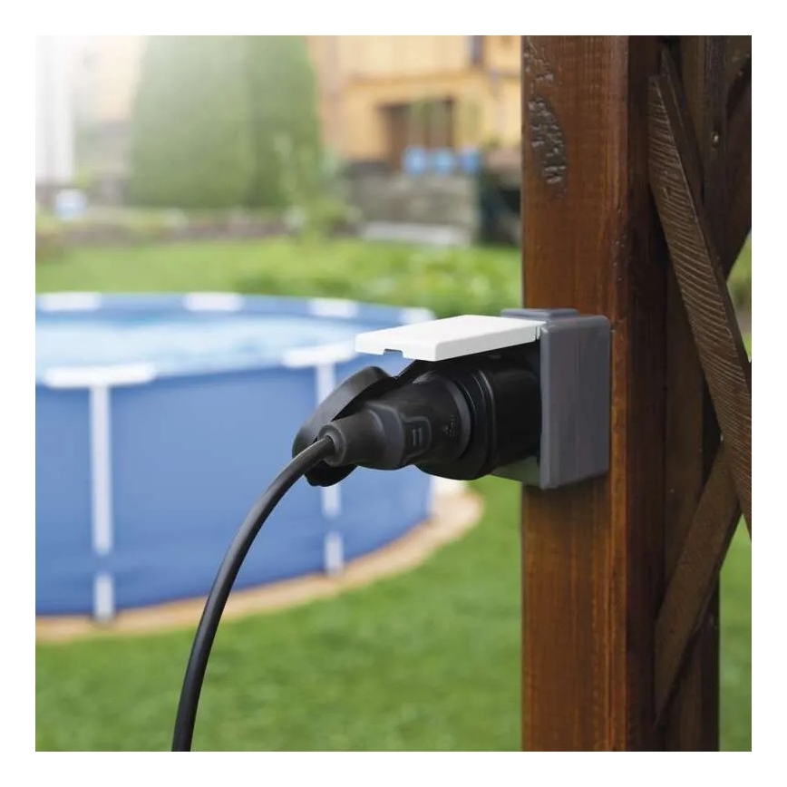 Prise extérieure intelligente GoSmart 3680W/230V/16A Wi-Fi Tuya IP44