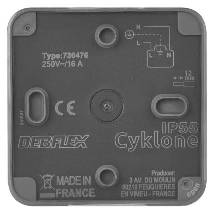Prise pour zones humides IP55