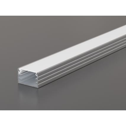 Profil encastrable pour rubans LED 1 m argenté/blanc
