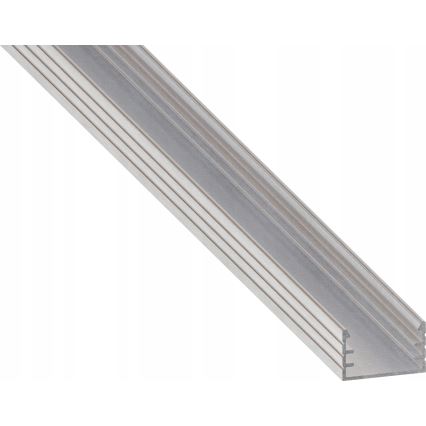 Profil encastrable pour rubans LED 1 m argenté/blanc