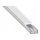 Profilé encastrable pour rubans LED 1 m argent/blanc