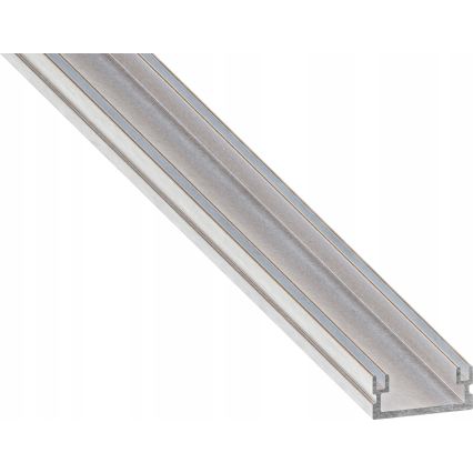 Profilé encastrable pour rubans LED 1 m argent/blanc