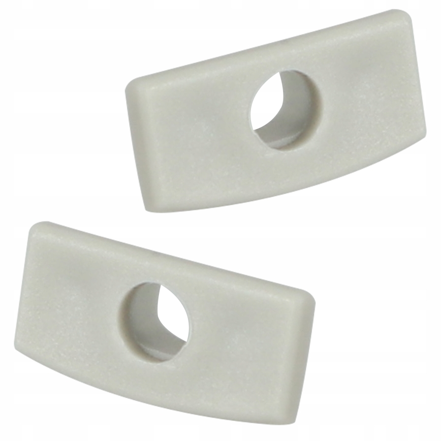 Profilé encastrable pour rubans LED 1 m argenté/blanc