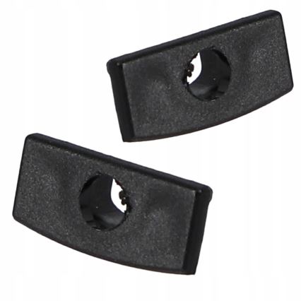 Profilé encastrable pour rubans LED, 1 m, noir/transparent