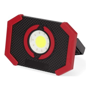 Projecteur à intensité variable et rechargeable avec batterie portative LED/10W/3000 mAh IPX2