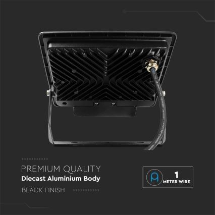 Projecteur avec détecteur LED/50W/230V 4000K IP65 noir