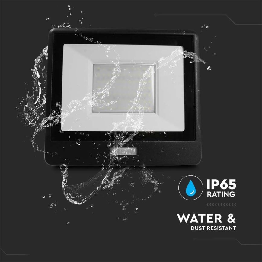 Projecteur avec détecteur LED/50W/230V 4000K IP65 noir
