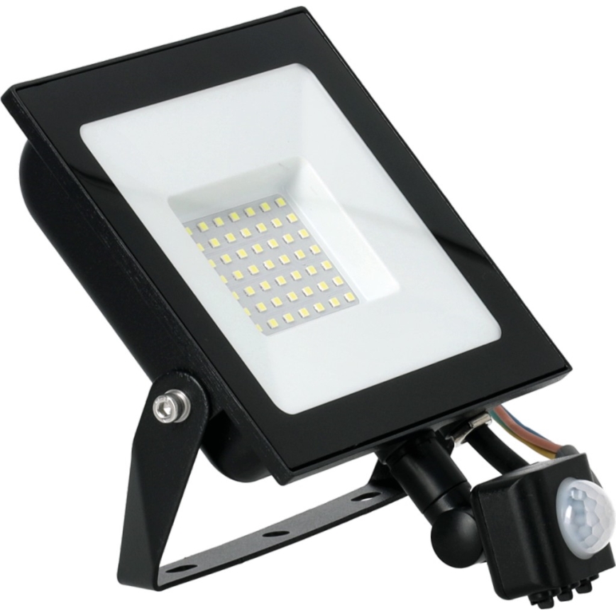 Projecteur avec détecteur LED/50W/230V 6500K IP44 noir