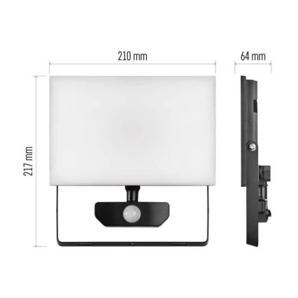 Projecteur avec détecteur TAMBO LED/50W/230V 4000K IP54
