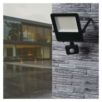 Projecteur avec détecteur VISIO LED/50W/230V 4000K IP65