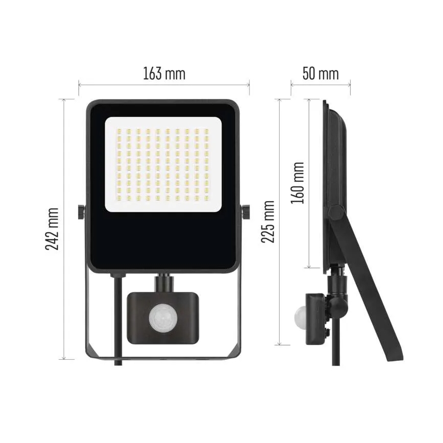 Projecteur avec détecteur VISIO LED/50W/230V 4000K IP65