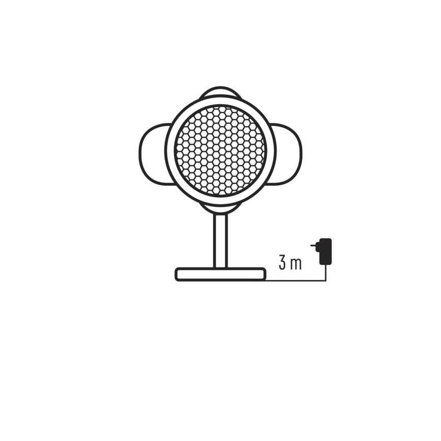 Projecteur de noël extérieur LED/4W/230V IP44 blanc
