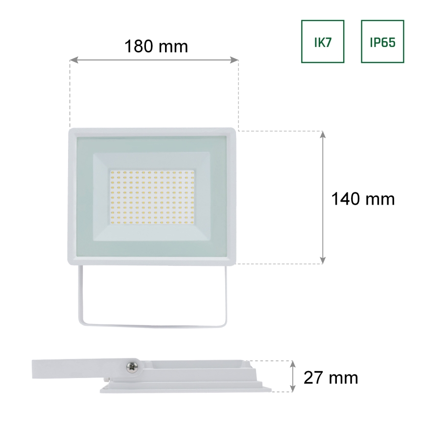 Projecteur d'extérieur LED NOCTIS LUX 3 LED/50W/230V IP65 blanc