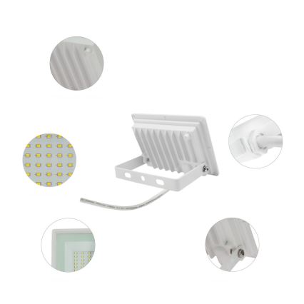 Projecteur d'extérieur NOCTIS LUX 3 LED/20W/230V 4000K IP65 blanc