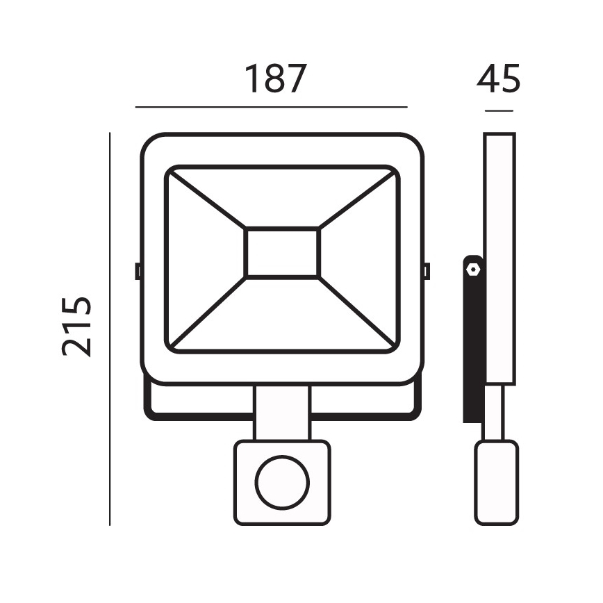 Projecteur extérieur LED avec détecteur LED/30W/230V 6500K IP44