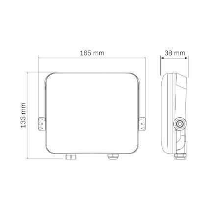 Projecteur extérieur MILKY LED/30W/230V 4000K IP65 noir