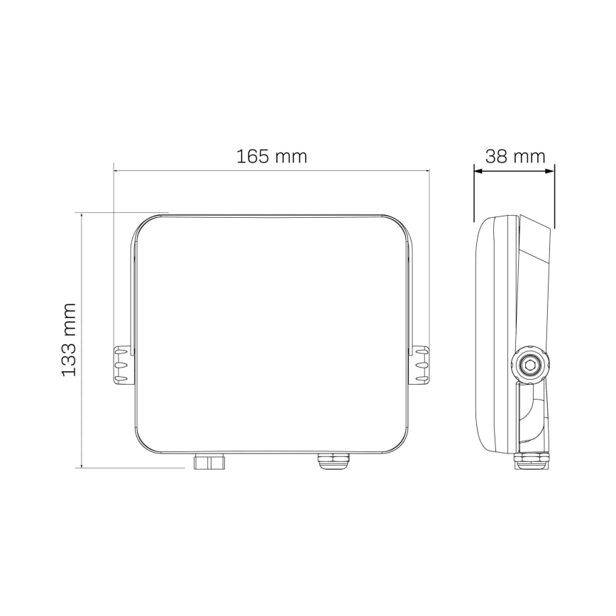 Projecteur extérieur MILKY LED/30W/230V 4000K IP65 noir