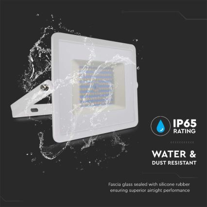 Projecteur LED/100W/230V 4000K IP65 blanc