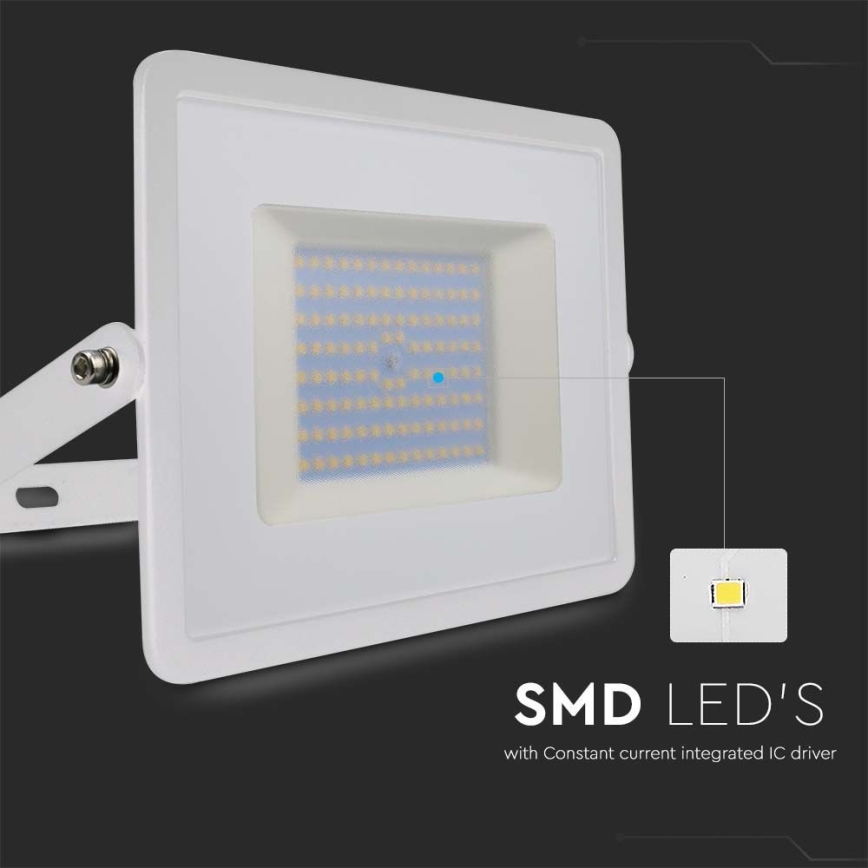 Projecteur LED/100W/230V 4000K IP65 blanc