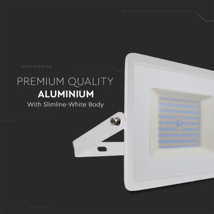 Projecteur LED/100W/230V 6500K IP65 blanc