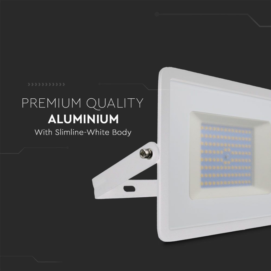 Projecteur LED/100W/230V 6500K IP65 blanc
