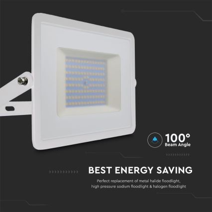 Projecteur LED/100W/230V 6500K IP65 blanc