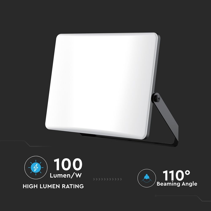 Projecteur LED LED/50W/230V 3000/4000/6500K IP65 noir