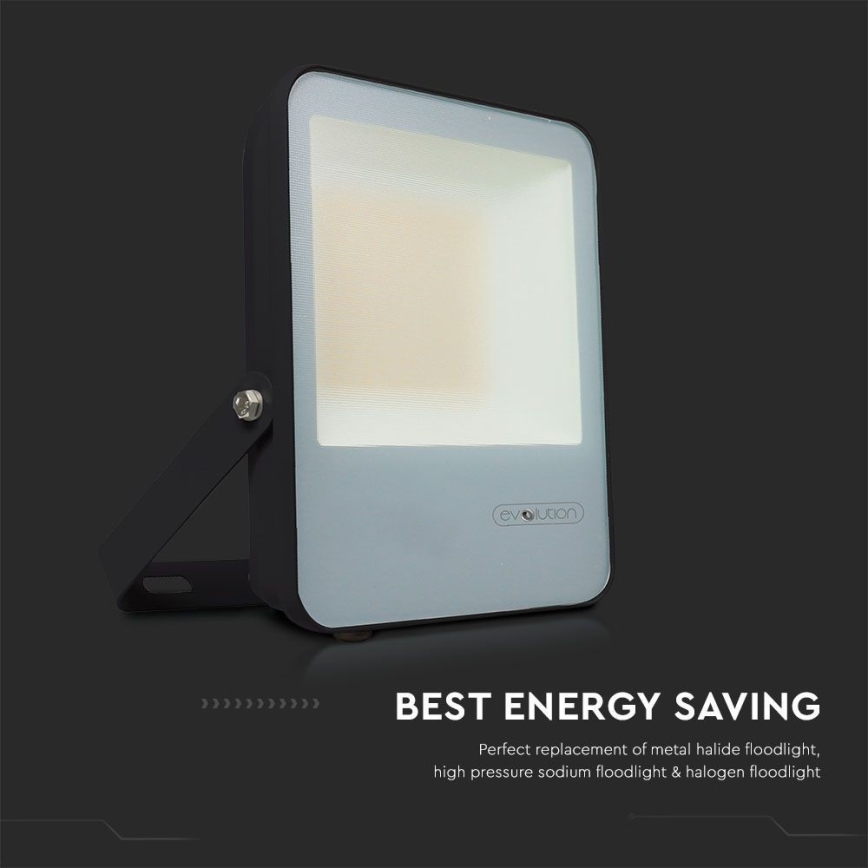 Projecteur LED/50W/230V 6400K IP65 noir