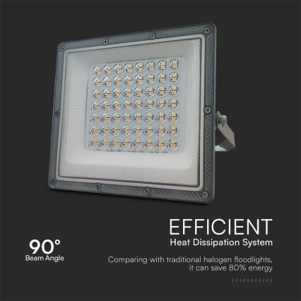 Projecteur LED/50W/230V IP65 3000/4000/6500K gris