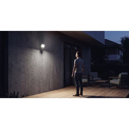 Projecteur LED avec détecteur de mouvement et capteur crépusculaire TAMBO EVO LED/50W/230V 4000K IP44 noir