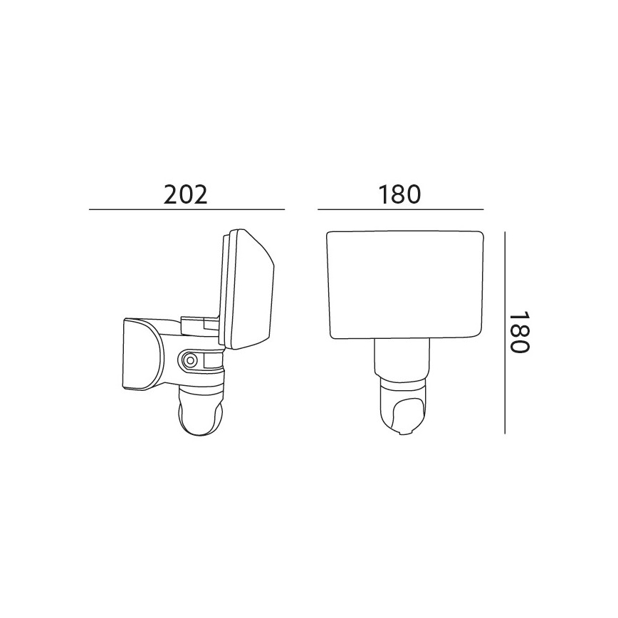 Projecteur LED avec détecteur et caméra LED/23W/230V IP44 Wi-fi Tuya