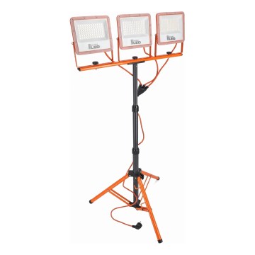 Projecteur LED avec trépied 3xLED/50W/230V 4500K IP65 orange