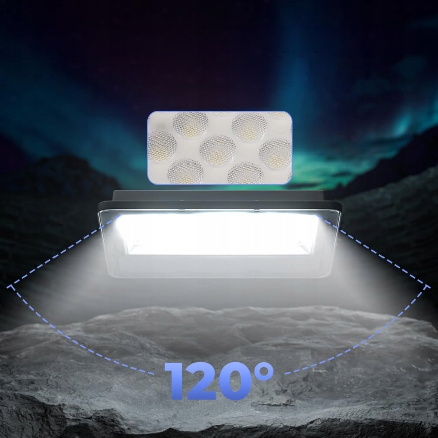 Projecteur LED d'extérieur 100 W, 230 V, 4500 K, IP65, gris