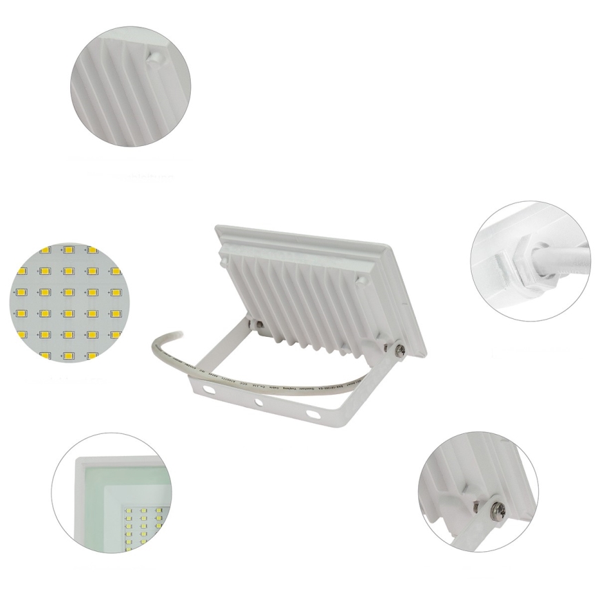 Projecteur LED d'extérieur NOCTIS LUX 3 LED/30W/230V 4000K IP65 blanc
