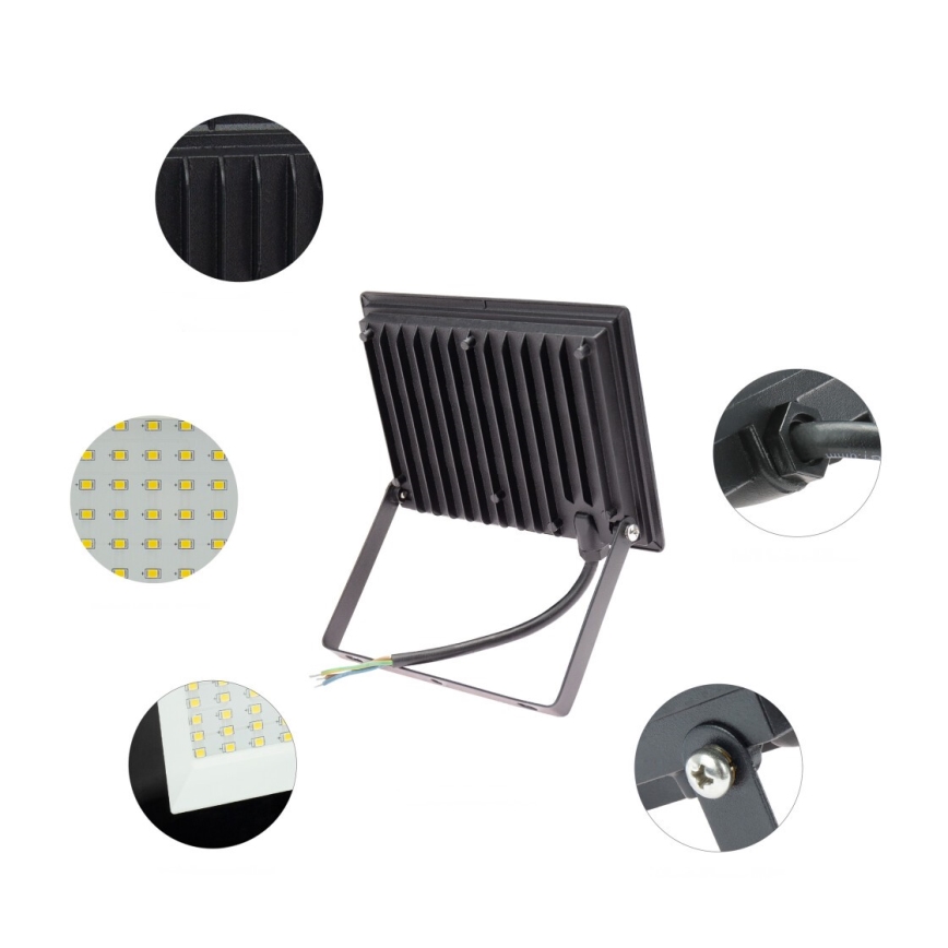 Projecteur LED d'extérieur NOCTIS LUX 3 LED/50W/230V 6000K IP65 noir