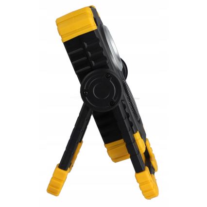 Projecteur LED rechargeable avec haut-parleur et fonction powerbank LED/10W/5V 4400 mAh IP44 noir/jaune