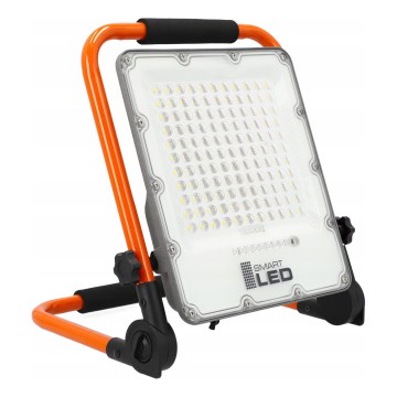 Projecteur LED rechargeable avec trépied LED/100W/3,2V 5000K 5000 mAh IP65 orange