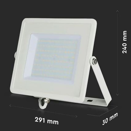 Projecteur LED SAMSUNG CHIP LED/100W/230V 3000K IP65 blanc