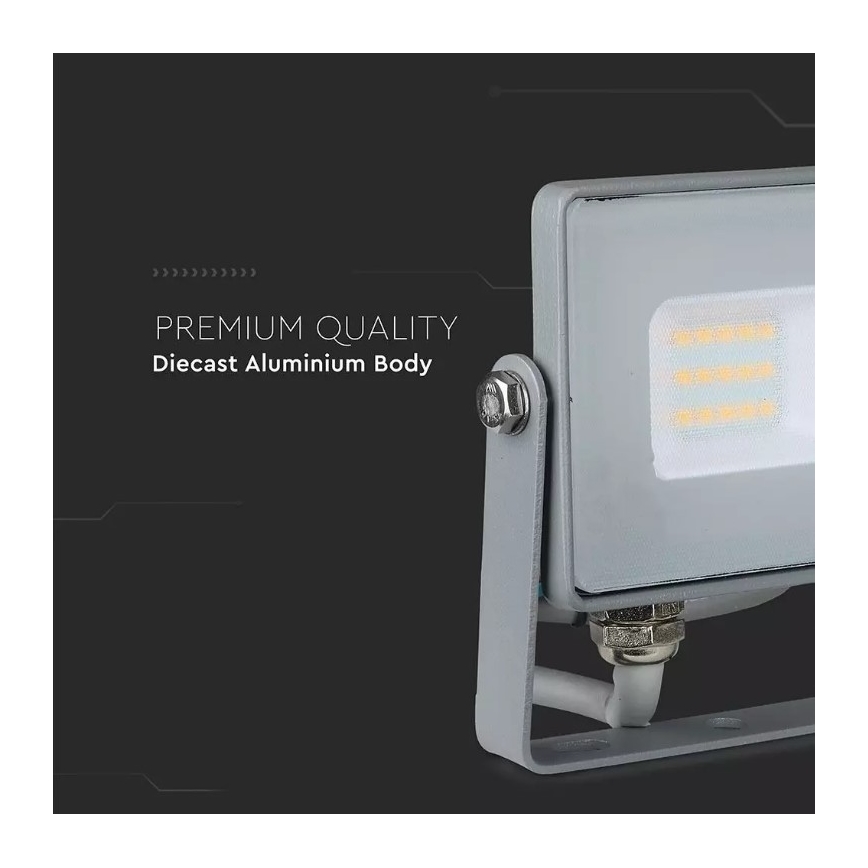 Projecteur LED SAMSUNG CHIP LED/10W/230V IP65 4000K gris