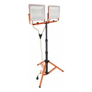 Projecteur LED sur trépied 2xLED/100W/230V 4500K IP65 orange