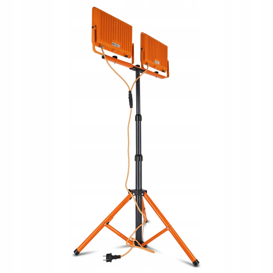 Projecteur LED sur trépied 2xLED/100W/230V 4500K IP65 orange