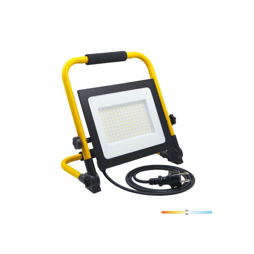 Projecteur portable TIGRA LED/100W/4000K IP54 noir/jaune