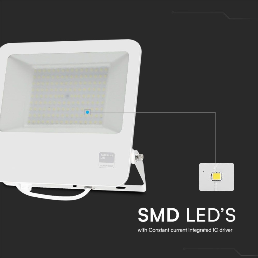 Projecteur SAMSUNG CHIP LED/100W/230V 6400K IP65 blanc