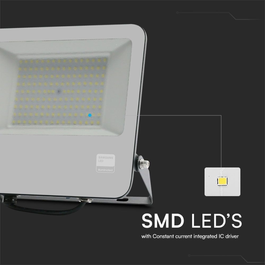 Projecteur SAMSUNG CHIP LED/100W/230V 6400K IP65 noir