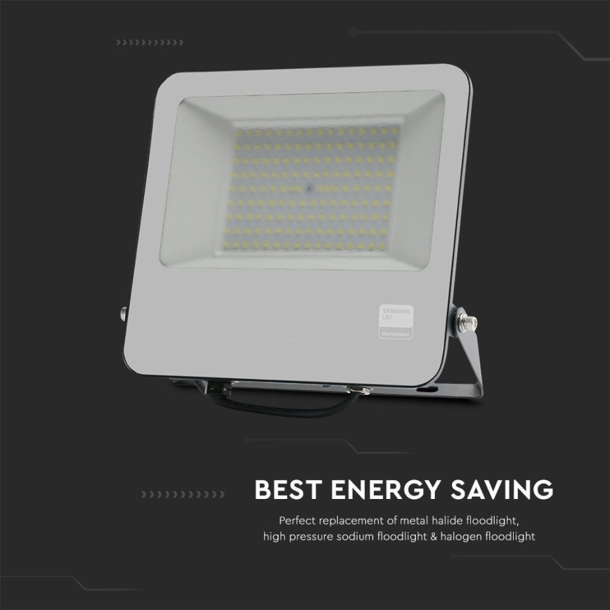 Projecteur SAMSUNG CHIP LED/100W/230V 6400K IP65 noir